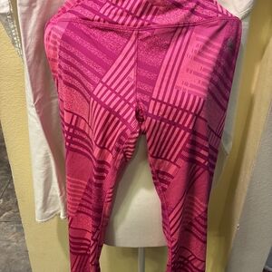 Reebok Pink Patterned Leggings